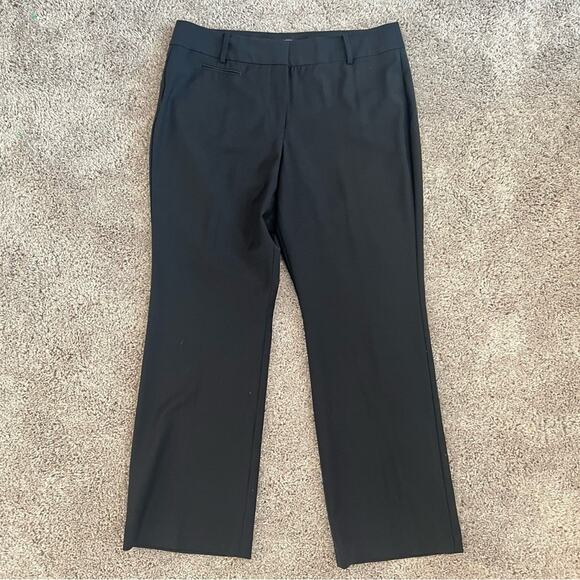 Talbots Pants - Talbots Women 14P Petite Wool Blend Wide Leg Career Navy Heritage Dress Pants